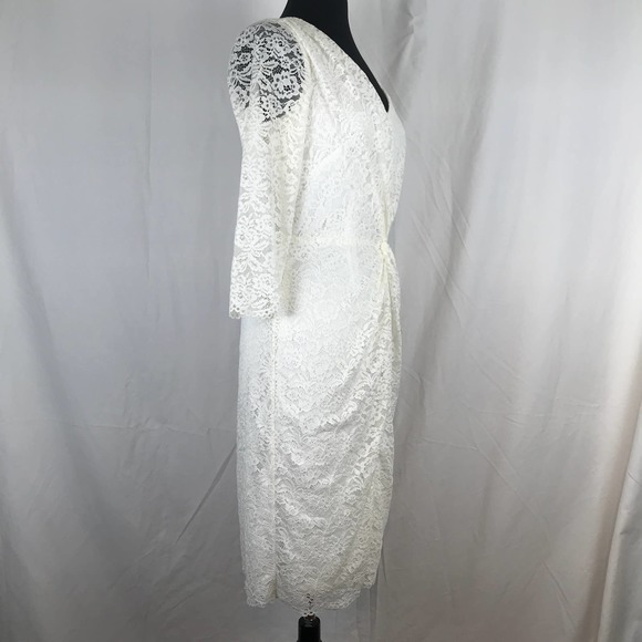 Laundry by Shelli Segal White Lace Sheath Dress - Picture 6 of 12